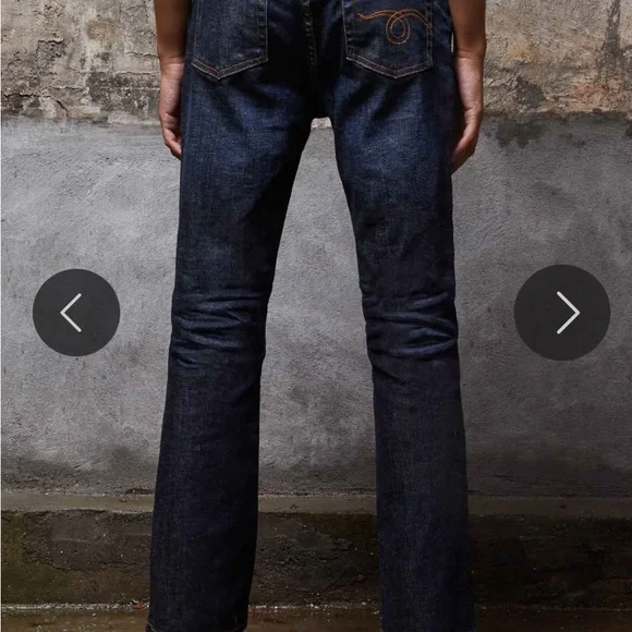 R13 Blue Ankle Cropped Jeans - Picture 2 of 14